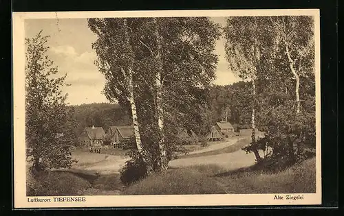 AK Tiefensee /Mark, Partie der alten Ziegelei