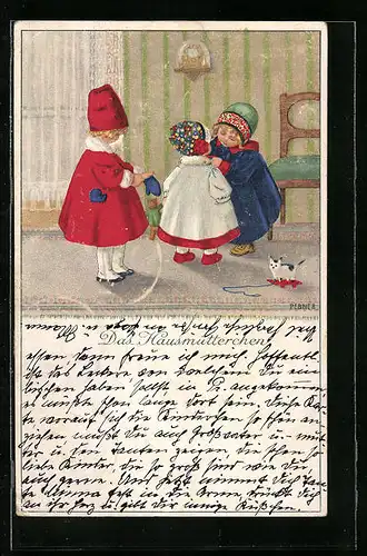 Künstler-AK Pauli Ebner: Das Hausmütterchen