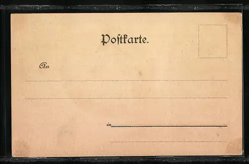 Lithographie Elberfeld, Neues Rathaus, Friedhofskirche