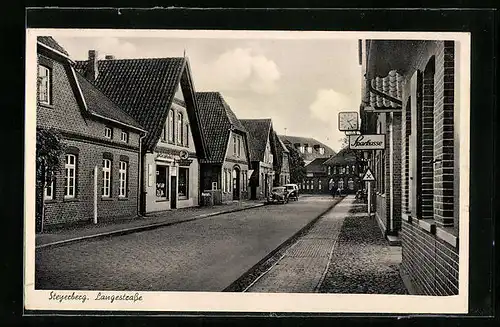 AK Steyerberg, Sparkasse und Autos in der Langestrasse