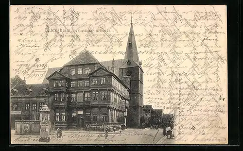AK Hildesheim, Gasthaus Neustädter Schenke, Rathaus