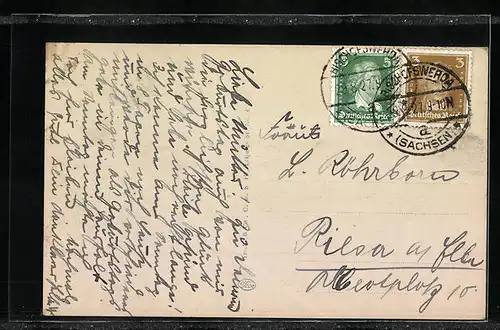 AK Bischofswerda, Partie am Bischofsplatz