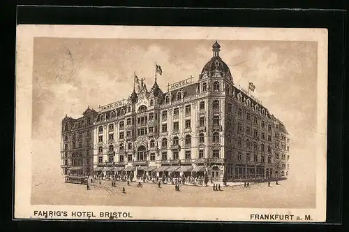 AK Frankfurt a. M., Fahrig`s Hotel Bristol