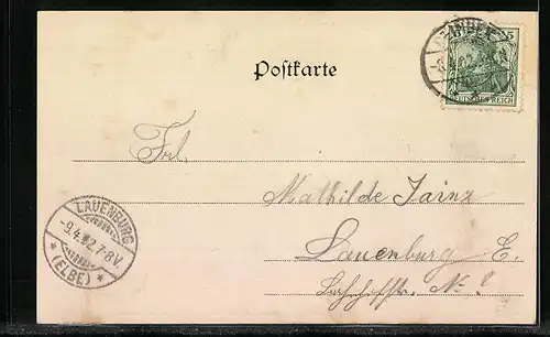 AK Reinbek, Mühlenteich und Schlossansicht