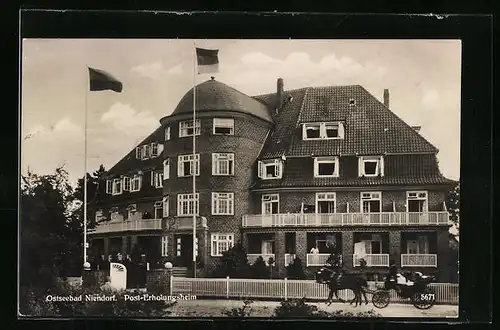 AK Niendorf, Strassenfront des Post-Erholungsheims