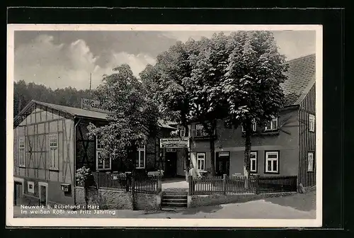 AK Hamburg-Neuwerk, Gasthaus Zum weissen Rössel von Fritz Jährling