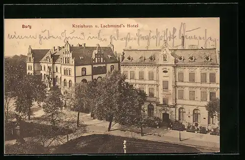 AK Burg, Kreishaus und Lachmund`s Hotel