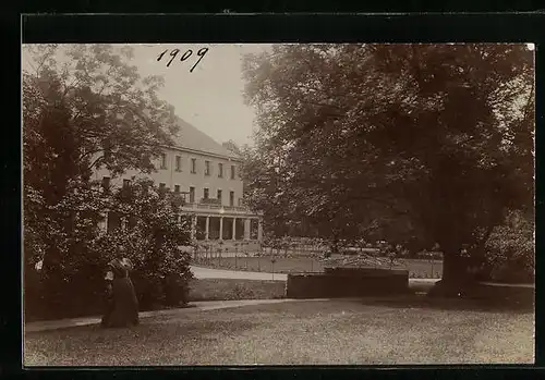 Foto-AK Bad Eilsen, Kurhaus und Park