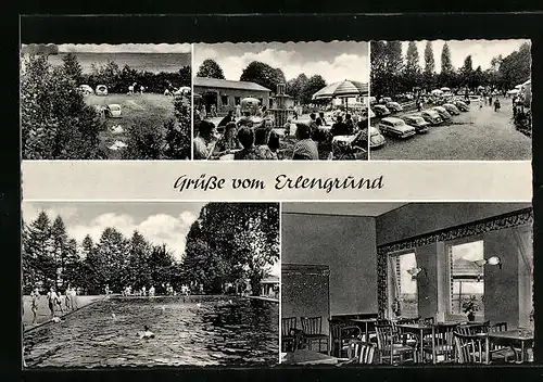 AK Münchehagen, Restaurant Erlengrund, Freibad und Camping