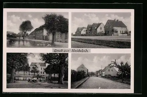 AK Heideloh, Versch. Strassenpartien im Ort