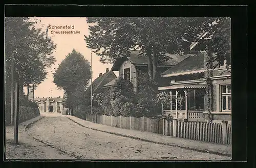 AK Schenefeld, Blick in die Chausseestrasse