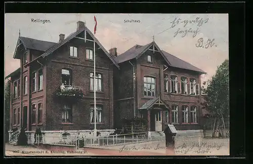 AK Rellingen, Partie vom Schulhaus