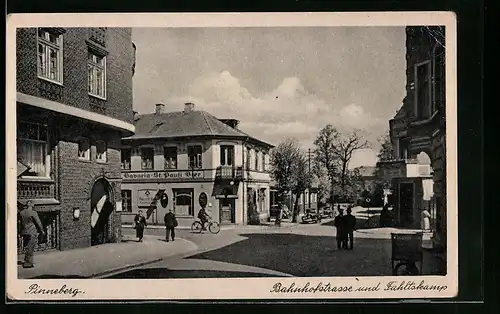 AK Pinneberg, Bahnhofstrasse und Fahltskamp