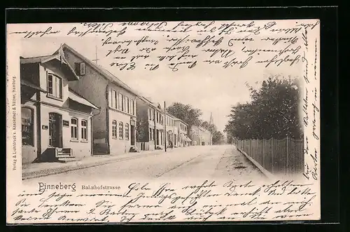 AK Pinneberg, Partie der Bahnhofstrasse