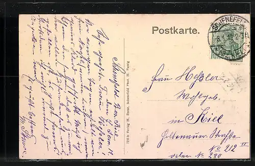 AK Schenefeld, Chausseestrasse im Ortskern