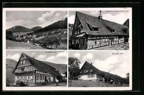 AK Aichschiess /Baden, Das Gunzenbachtal, der Karlshof, Haus Steinel