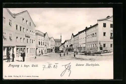 AK Freyung, Unterer Marktplatz