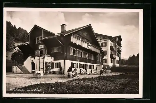 AK Berchtesgaden, Hotel Haus Carell, Königseer Strasse 28