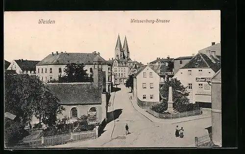 AK Weiden /Opf., Weissenburg-Strasse, Kirche