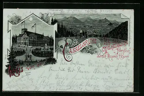 Mondschein-Lithographie Bonn, Gasthof Casselsruhe