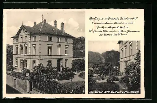 AK Bullay /Mosel, Gasthaus Fremdenheim Haus Sonneck