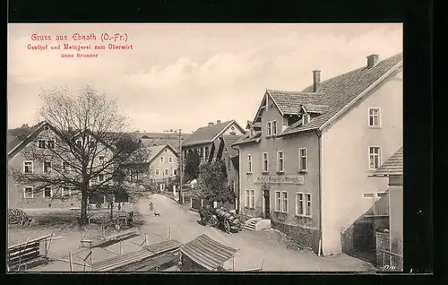 AK Ebnath, Gasthof und Metzgerei zum Oberwirt, Inh. Hans Brunner