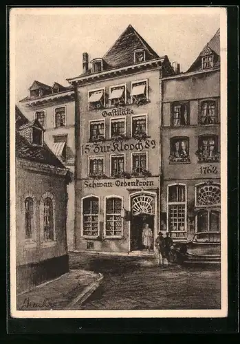 AK Köln, Gasthaus zur Klooch, Am Bollwerk 15