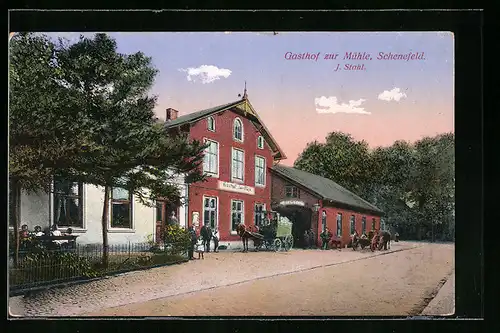 AK Schenefeld, Gasthof zur Mühle von J. Stahl