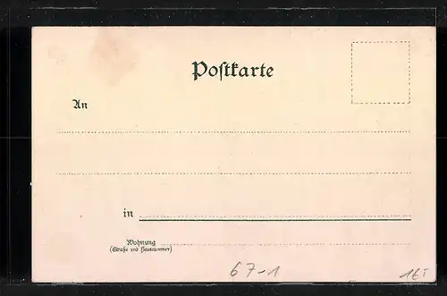 Lithographie Dresden, Sächs. Handwerks- und Kunsgewerbe Ausstellung, Hofbrauhaus, Café