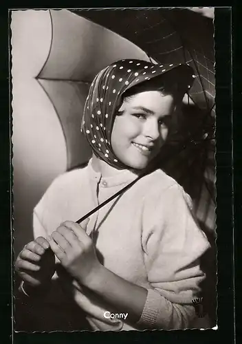 AK Musikerin Conny Froboess in dem Film Der lachende Vagabund