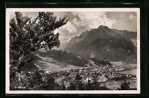 AK Bludenz, Gesamtansicht aus der Vogelschau