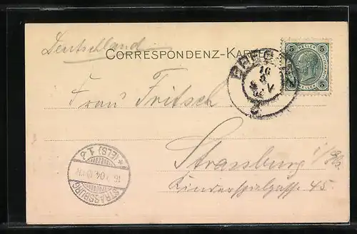 AK Bregenz, Totalansicht aus der Vogelschau