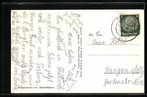 AK Feldkirch, Gesamtansicht gegen Gurtisspitze