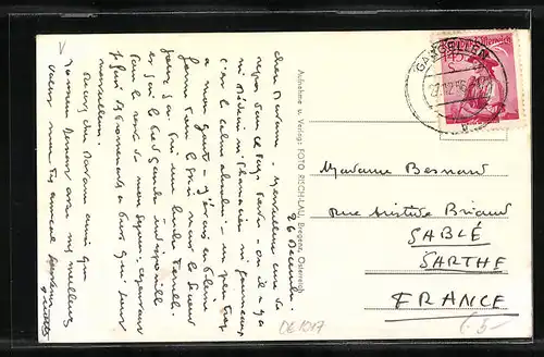 AK Gargellen, verschneite Fideliskapelle