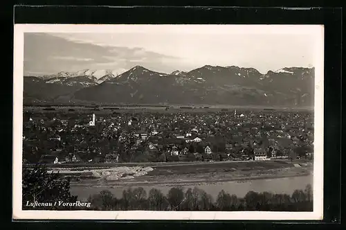 AK Lustenau am Rhein, Gesamtansicht aus der Vogelschau