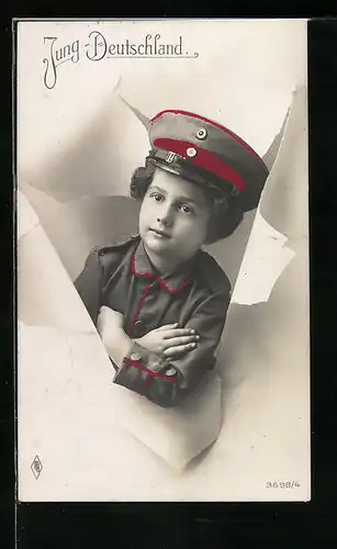 AK Jung-Deutschland, Mädchen in Uniform, Kinder Kriegspropaganda