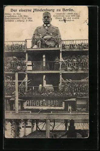 AK Berlin, Der eiserne Hindenburg, Kriegshilfe