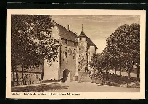 AK Baden, Landvoteigschloss (Historisches Museum)