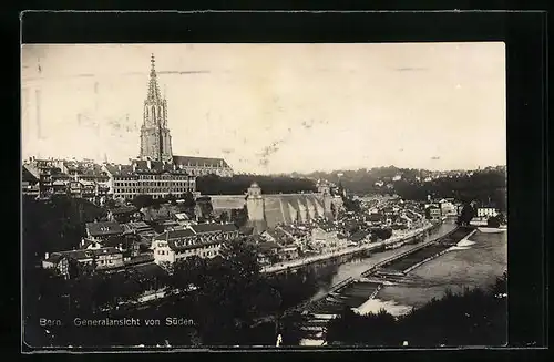 AK Bern, Genaralansicht von Süden