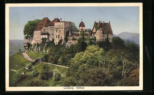 AK Lenzburg, Blick zum Schloss