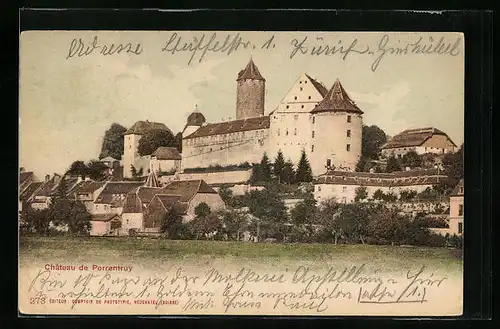 AK Porrentruy, Teilansicht mit Chateau