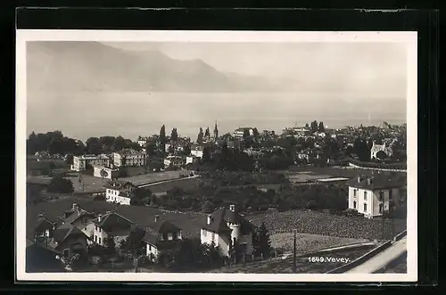 AK Vevey, Ortsansicht am Genfer See