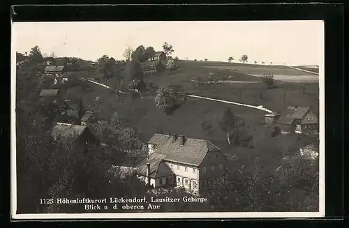 AK Lückendorf im Lausitzer Gebirge, Blick nach der oberen Aue