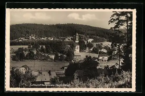 AK Rautenkranz i. Vogtl., Gesamtansicht aus der Vogelschau