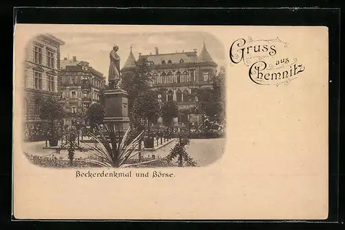 AK Chemnitz, Beckerdenkmal und Börse