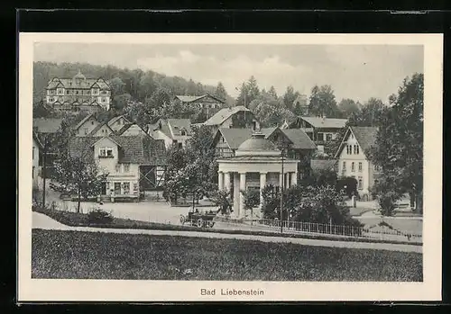 AK Bad Liebenstein, Ortsansicht aus der Vogelschau