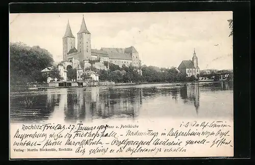 AK Rochlitz, Schloss und Petrikirche