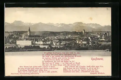 AK Kaufbeuren, Panorama aus der Vogelschau