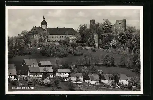 AK Frauenstein im Erzgeb., Ortsansicht