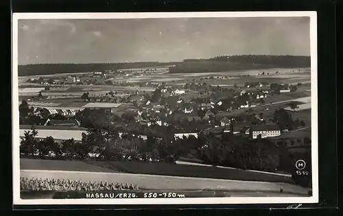 AK Nassau /Erzgeb., Totalansicht aus der Vogelschau